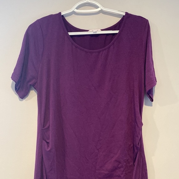 Purple Maternity Dress - Picture 2 of 5